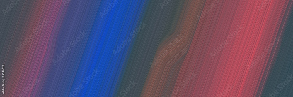 Fototapeta premium dynamic horizontal banner with dark slate gray, moderate red and pastel brown colors. dynamic curved lines with fluid flowing waves and curves