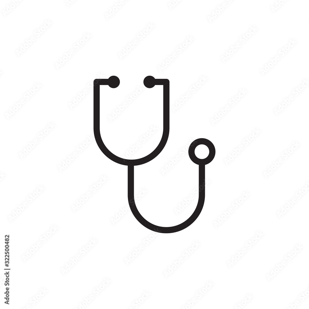 stethoscope icon design vector logo template EPS 10 stethoscope icon design vector logo template EPS 10