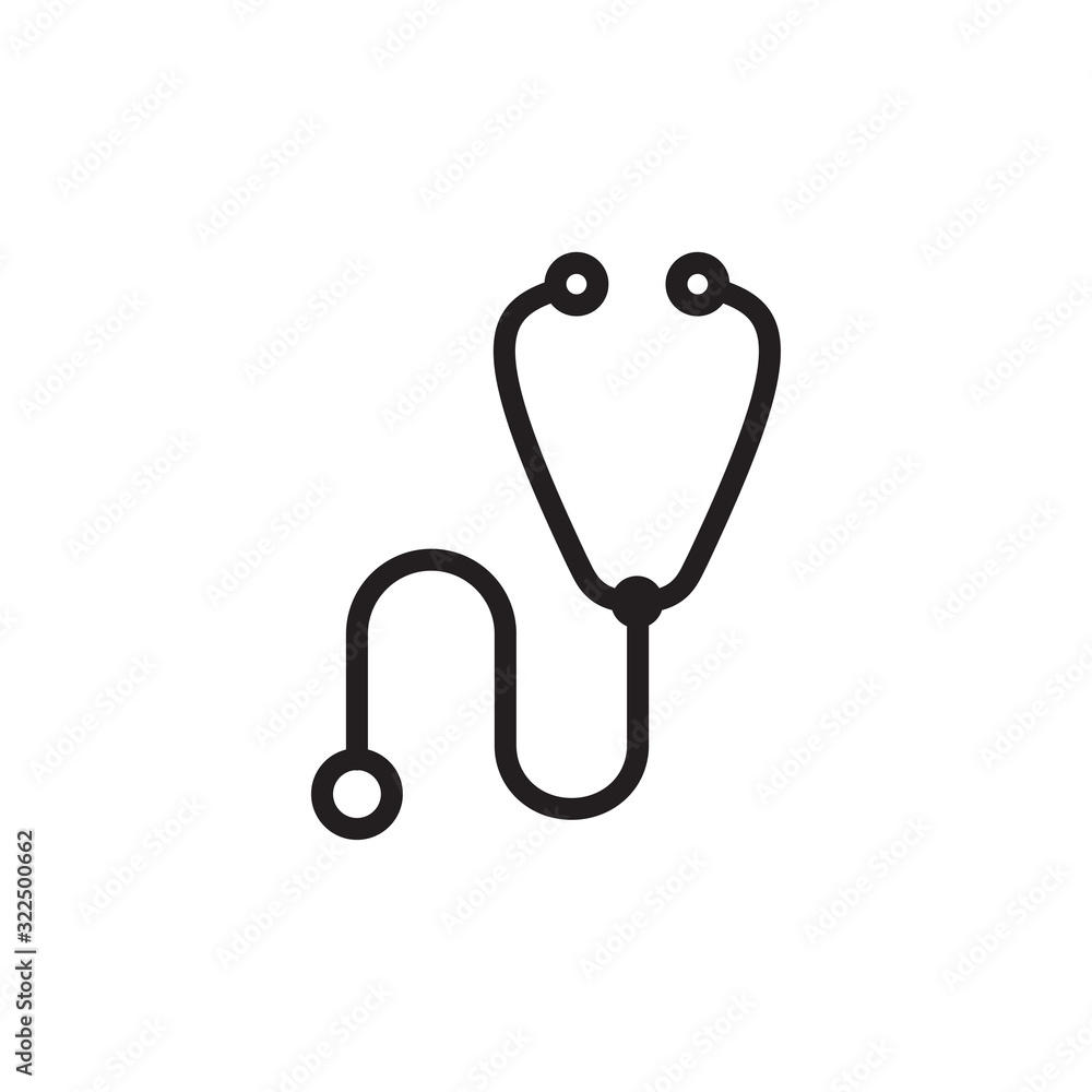 stethoscope icon design vector logo template EPS 10 stethoscope icon design vector logo template EPS 10
