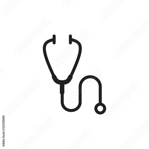 stethoscope icon design vector logo template EPS 10