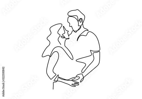 Continuous one line drawing...
