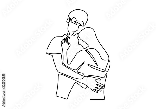 Continuous one line drawing...