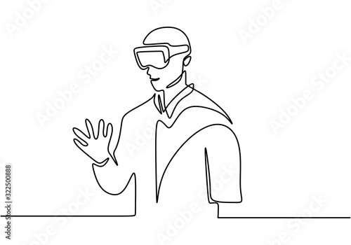 One line continuous drawing...