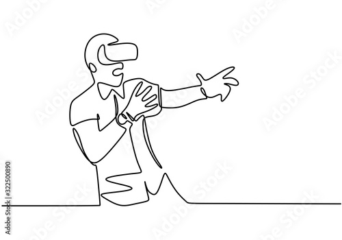 One line continuous drawing...