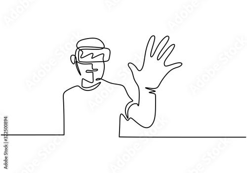 One line continuous drawing...