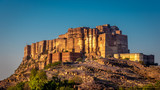 Majestic ancient Mehrangarh fort in Jodhpur, Rajasthan in India