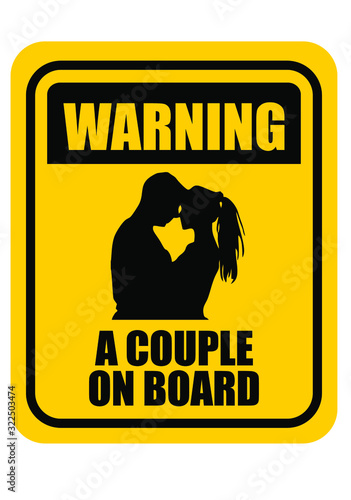 Caution warning, beware sign board. Exclamation marks