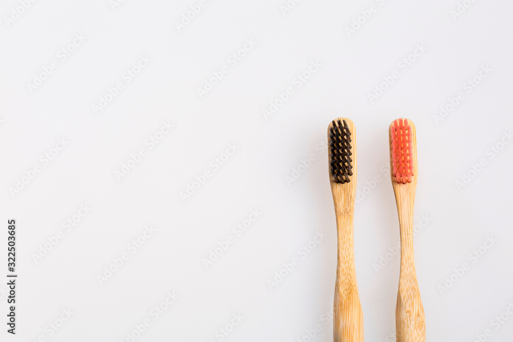 Ecological toothbrushes. Sustainable lifestyle concept - Bambusoideae Ecological toothbrushes. Sustainable lifestyle concept - Bambusoideae