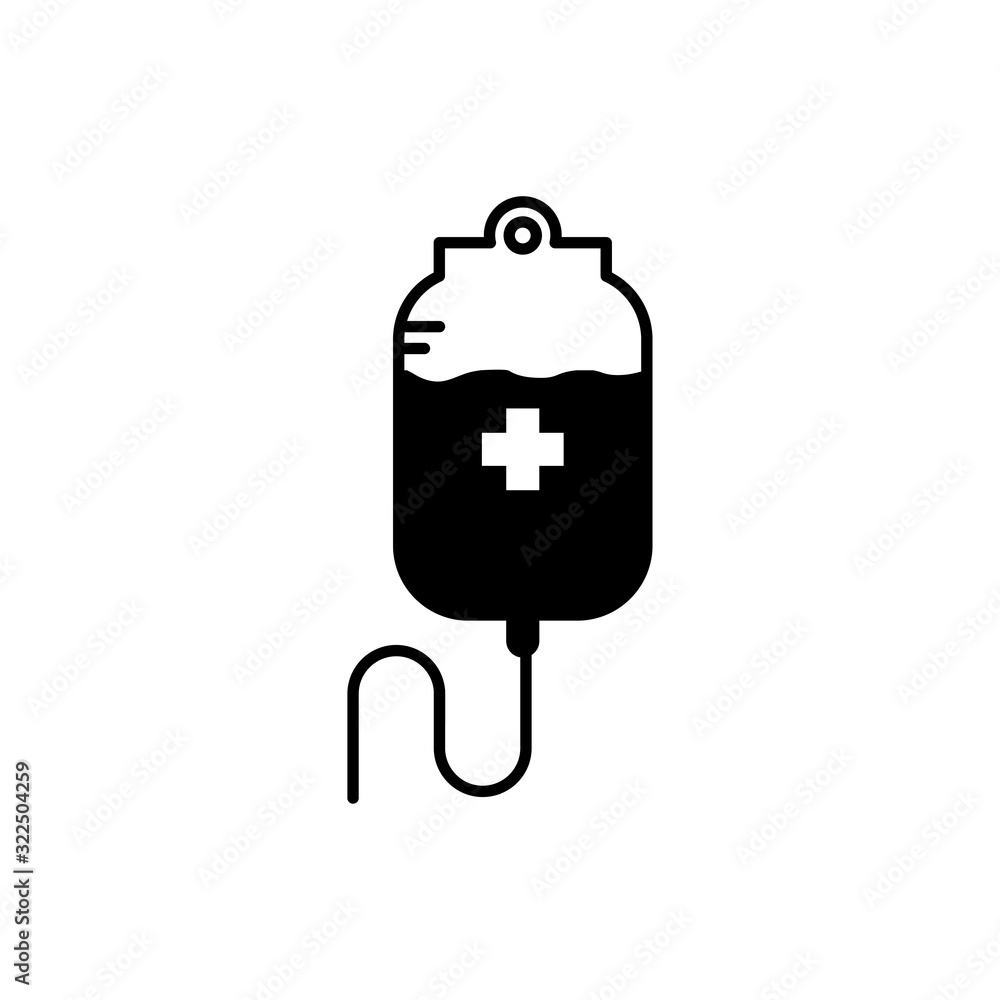 Obraz premium blood bag icon design vector logo template EPS10