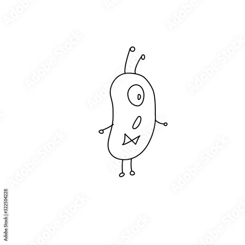 Bilde på lerret Cute funny alien