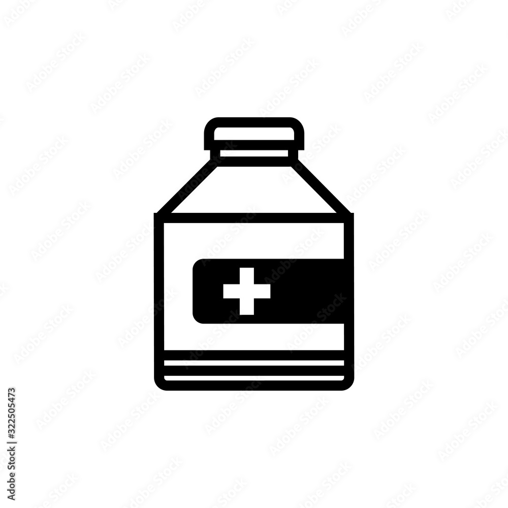 bottle medical icon design vector logo template EPS 10 bottle medical icon design vector logo template EPS 10