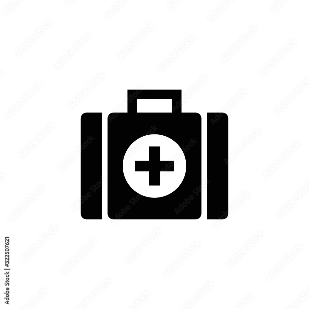 Fototapeta premium first aid box icon design vector logo template EPS 10