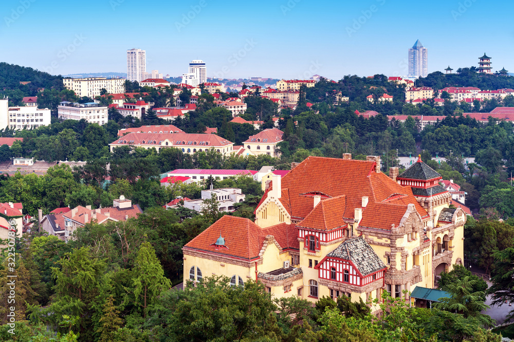 German-style historical buildings in Qingdao, China.