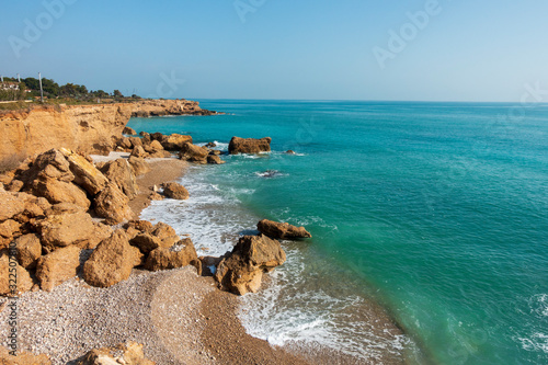 The coast in Vinaroz on a clear day, Costa Azahar © vicenfoto