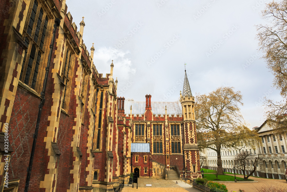 Fototapeta premium Exterior of the Honourable Society of Lincoln's Inn in London