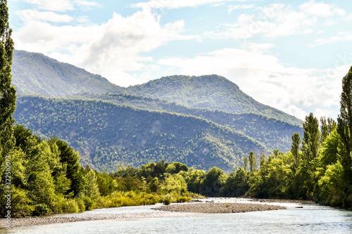 mountains and lake, photo as a background , in janovas fiscal sobrarbe , huesca aragon province photo