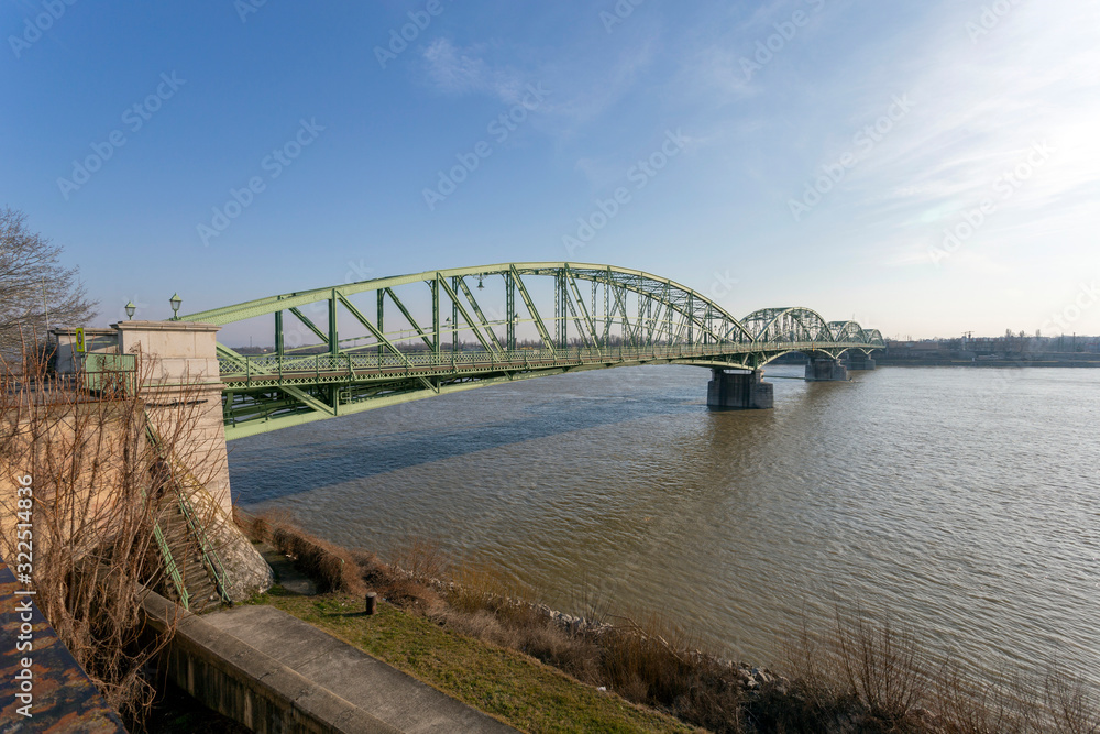 Elisabeth bridge between Hungary and Slovakia Elisabeth bridge between Hungary and Slovakia