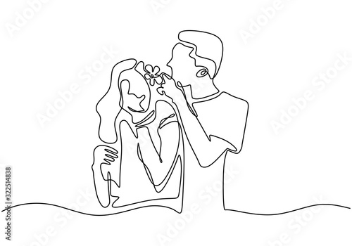 Continuous line drawing. Ro...
