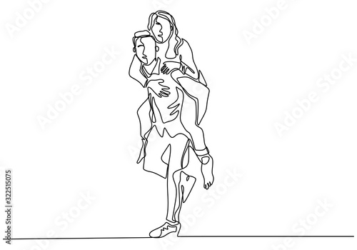 Continuous line drawing. Ro...