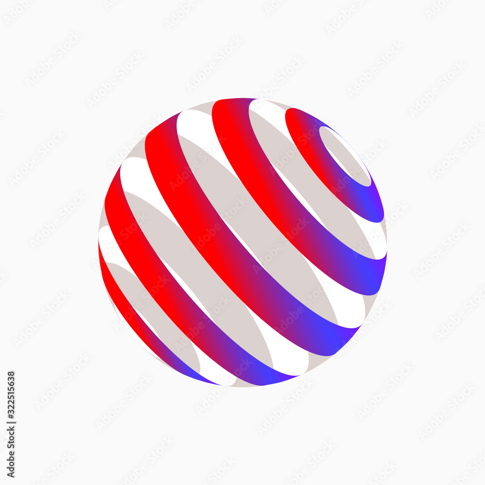 Color dimensional globe-09