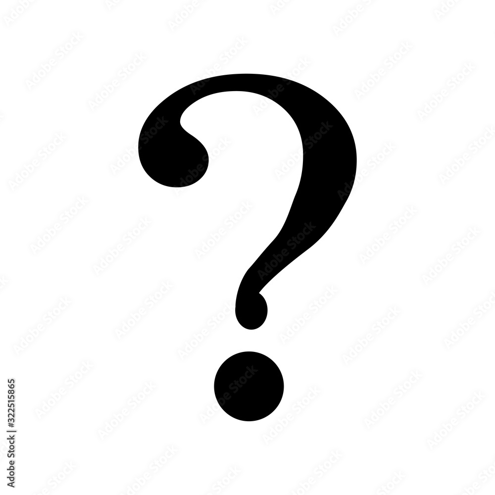 Fototapeta premium question icon design vector logo template EPS 10