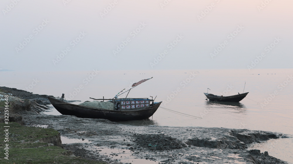 Fishing Boat in Beach Fishing Boat in Beach