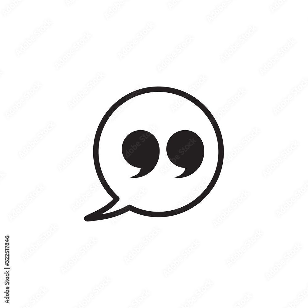 quote icon design vector logo template EPS 10 quote icon design vector logo template EPS 10