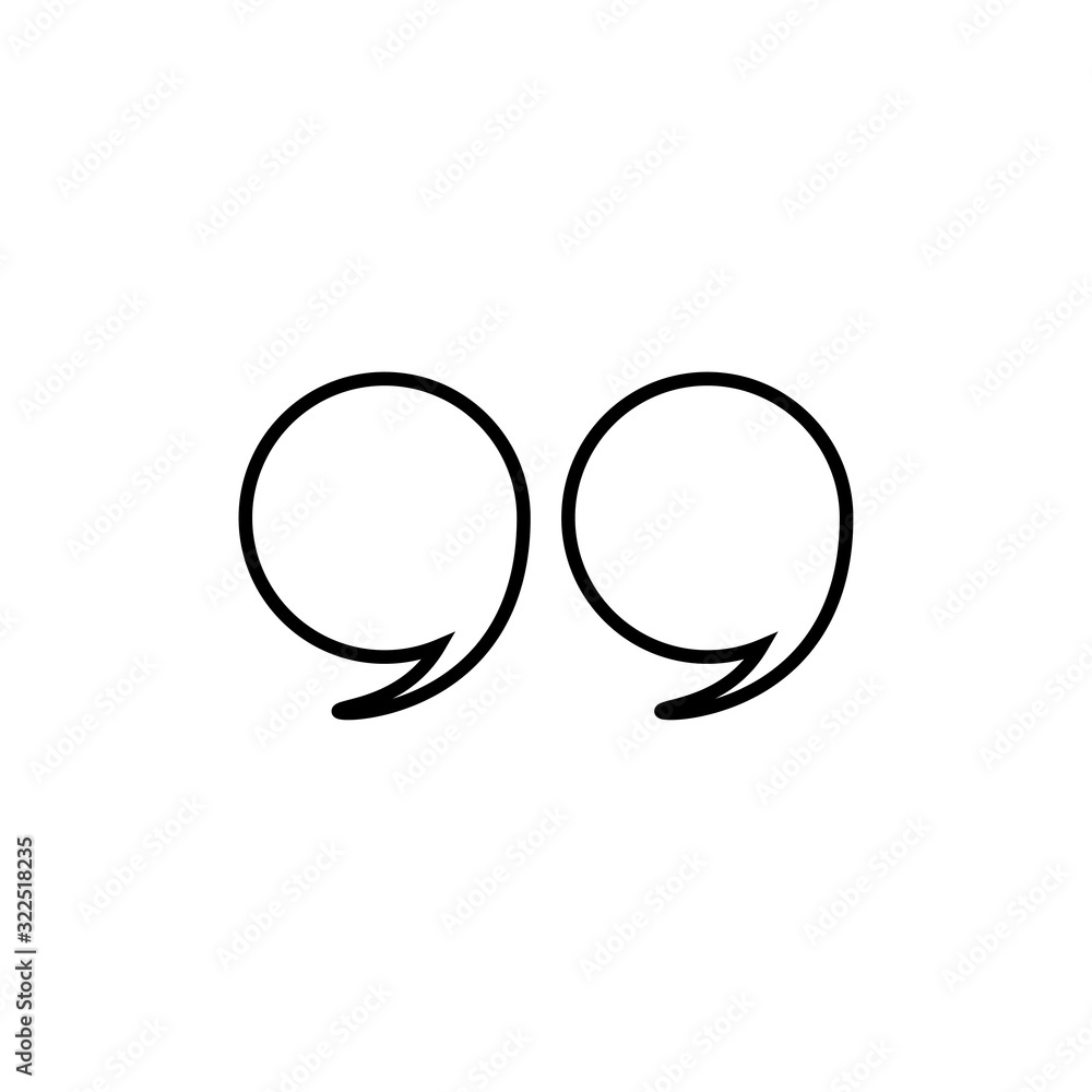 quote icon design vector logo template EPS 10 quote icon design vector logo template EPS 10