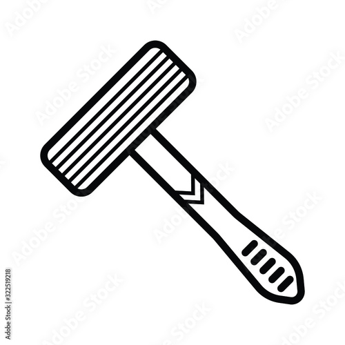 disposable shaving razor icon- vector illustration