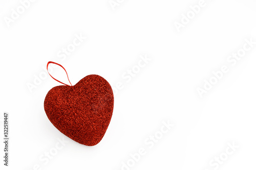 Brilliant heart on a white background