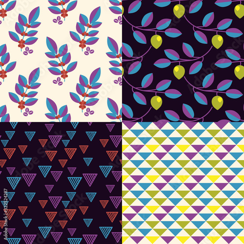 Seamless patterns set