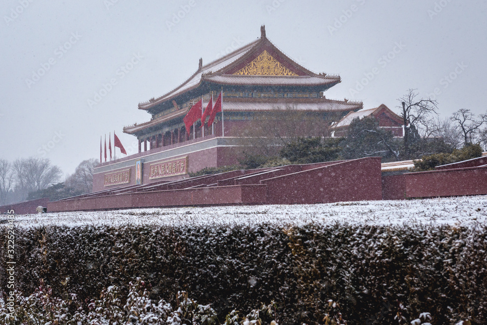 Obraz premium Tiananmen - Gate of Heavenly Peace in Beijing, capital city of China