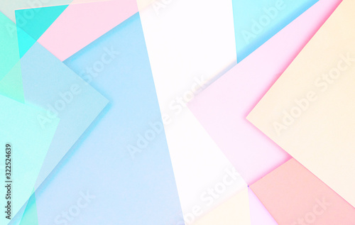 Abstract colored paper art background and backdrop