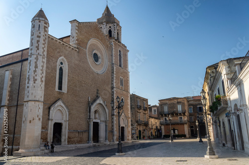 Cathedral square of Lucera, Apulia, Italy