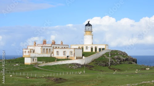 Neist Point Lighthouse, Duirinish peninsula, Isle of Skye, Scotland photo