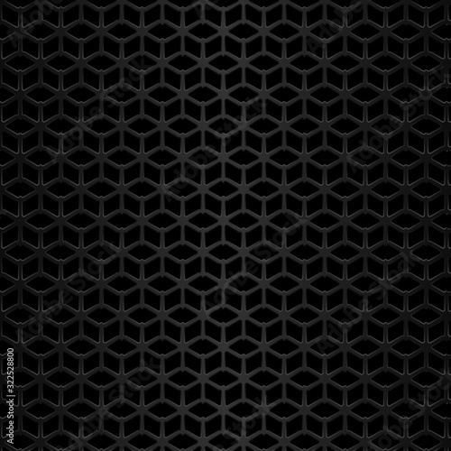 Black metal background. Vector geometric pattern