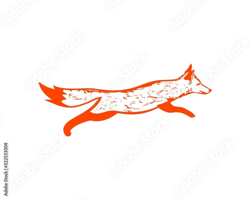 Jump Fox silhouette