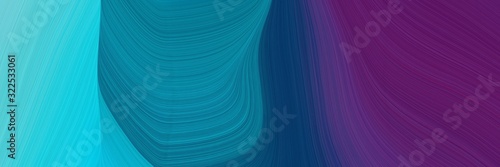 moving header with very dark magenta, dark cyan and turquoise colors. dynamic curved lines with fluid flowing waves and curves
