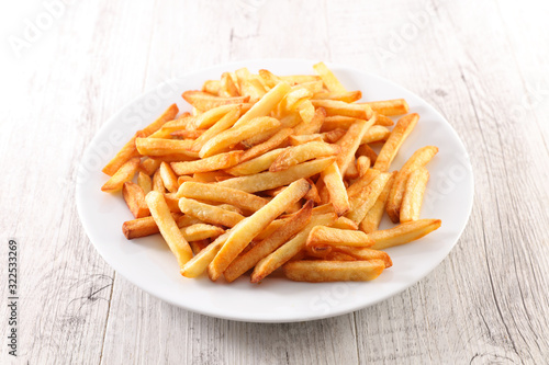 plate of french fries- fast food