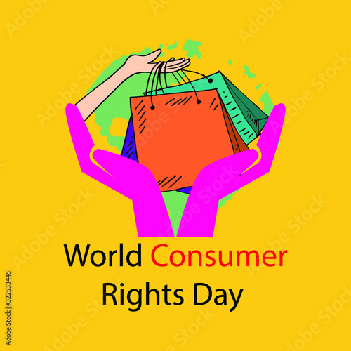 World consumer rights day concept