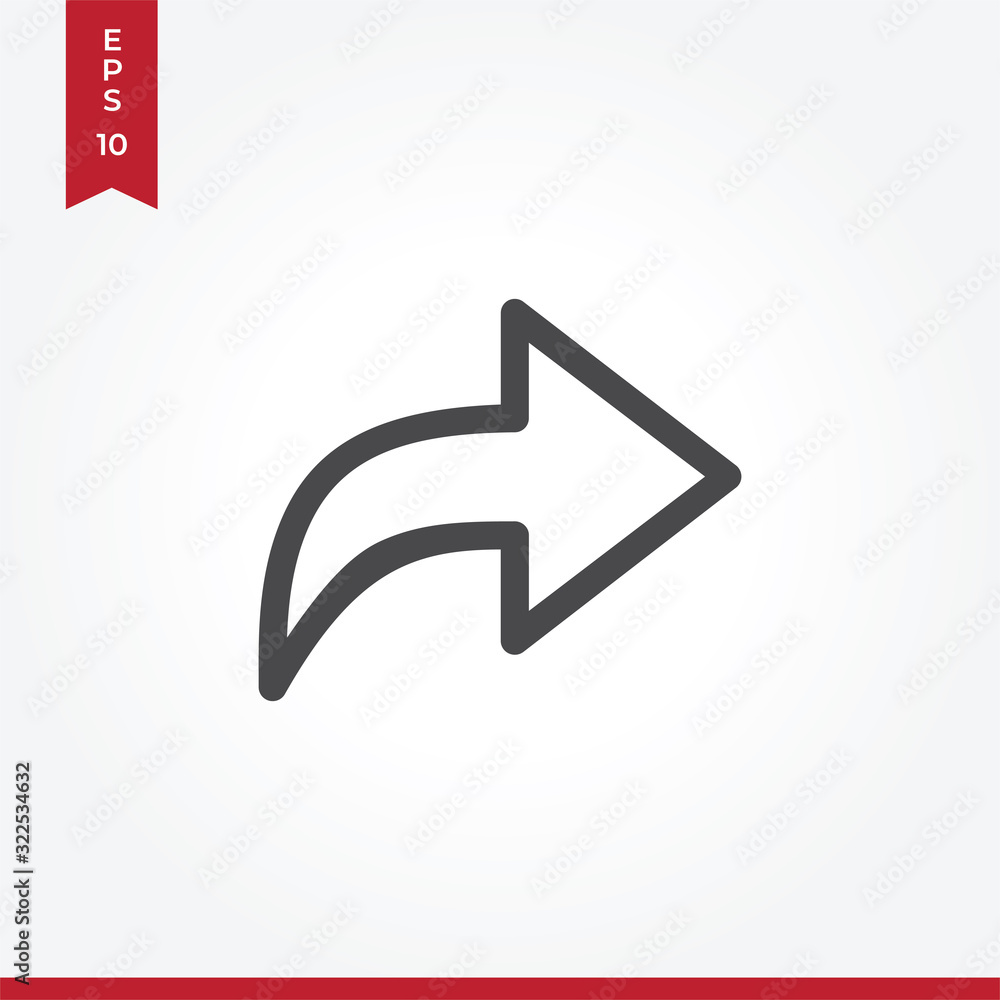 Next vector icon in modern style for web site and mobile app Next vector icon in modern style for web site and mobile app