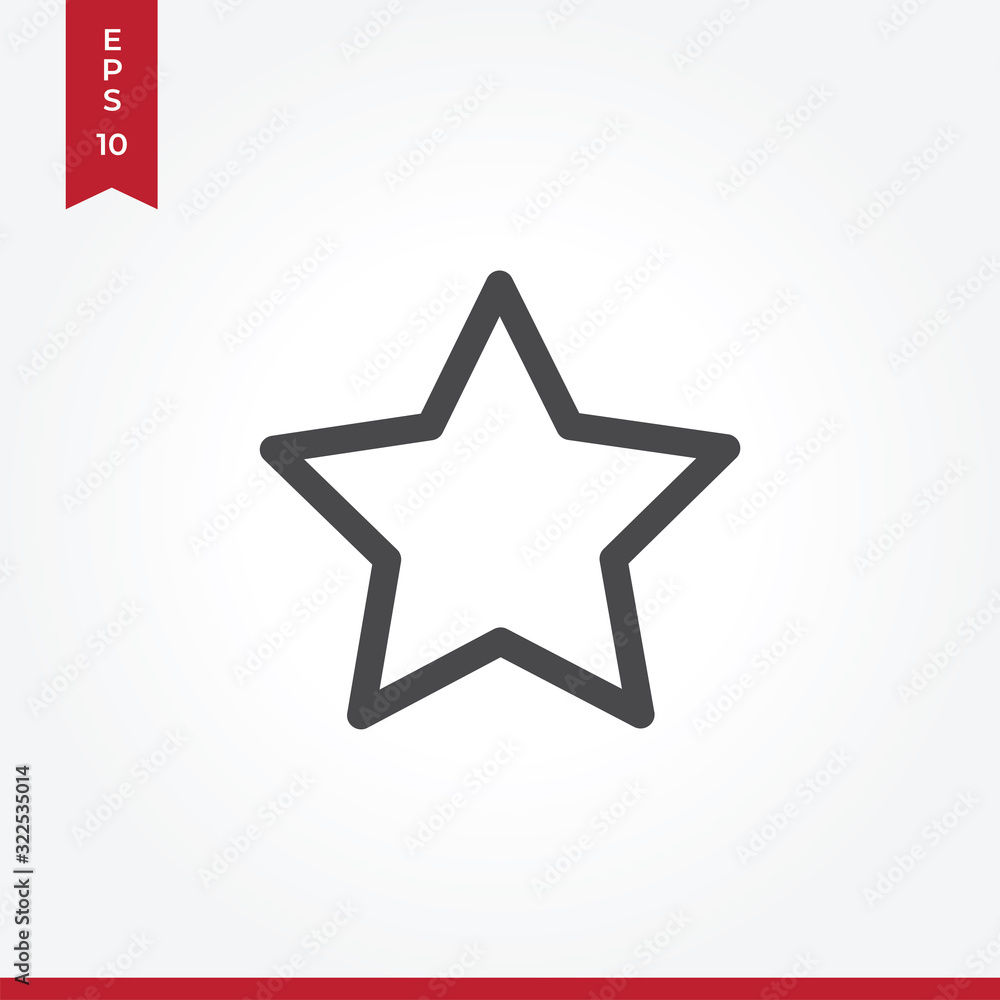 Star vector icon in modern style for web site and mobile app Star vector icon in modern style for web site and mobile app