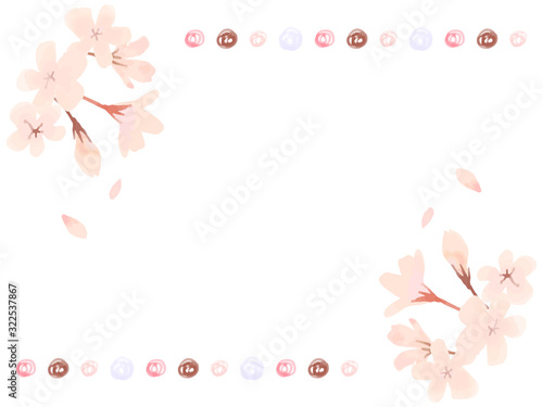 Cherry blossom watercolor