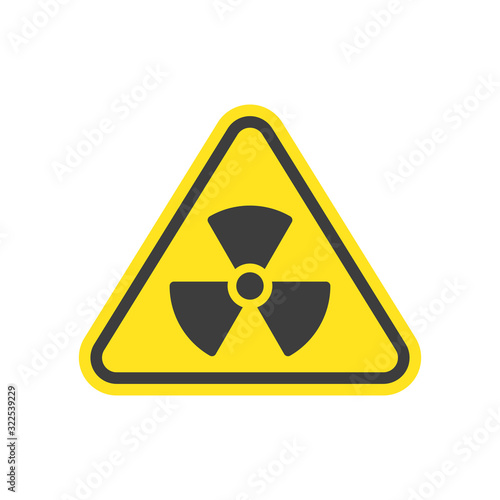 Free Download Radioactive icon nuclear symbol. Danger yellow radioactive or radiation sign. Vector illustration in flat style. EPS 10. - GFXLoad