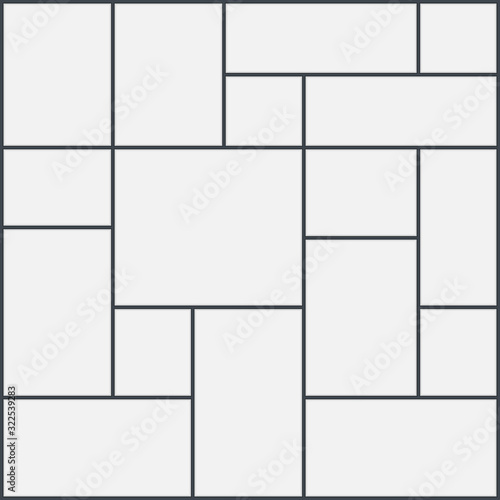 Montage collage photo frame template. Photoframe border. Templates frames for photo or illustration. Vector EPS 10.