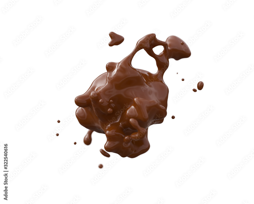 liquid chocolate splash on white background liquid chocolate splash on white background