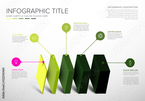 Vector Infographic layers template