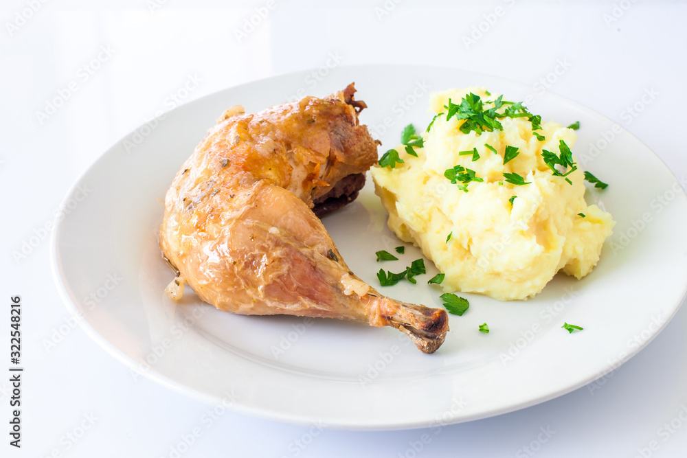 Chicken drumstick with potato Chicken drumstick with potato