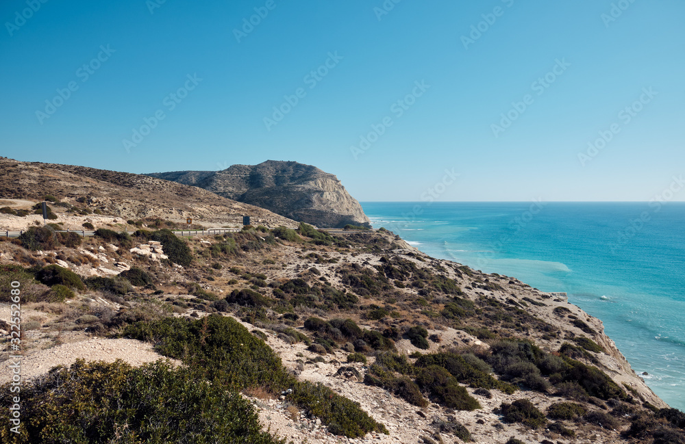 Aphrodite bay in the Mediterranean Sea, Cyprus.