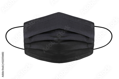 Medical protective mask on white background, Prevent Coronavirus, protection factor for wuhan virus, With clipping path